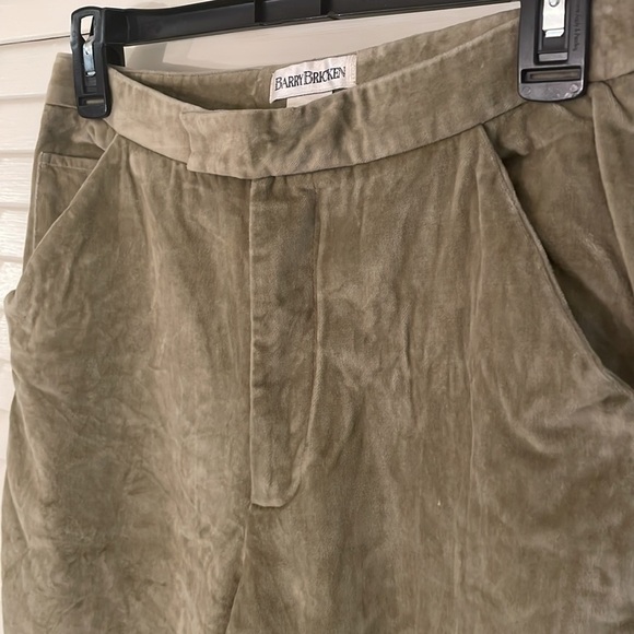 Barry Bricken Celery Velour Pants Unisex - Picture 2 of 8